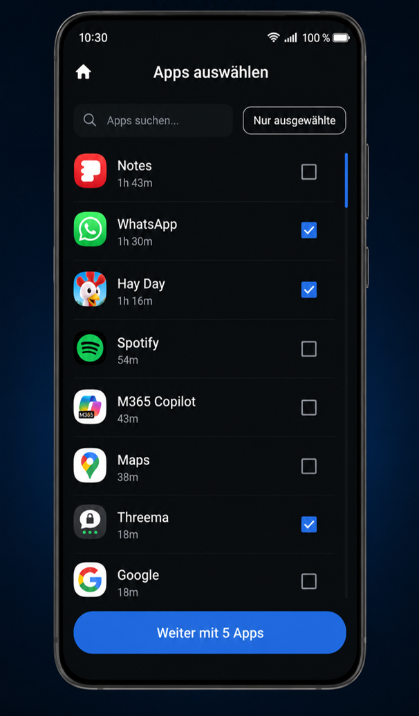 Select apps